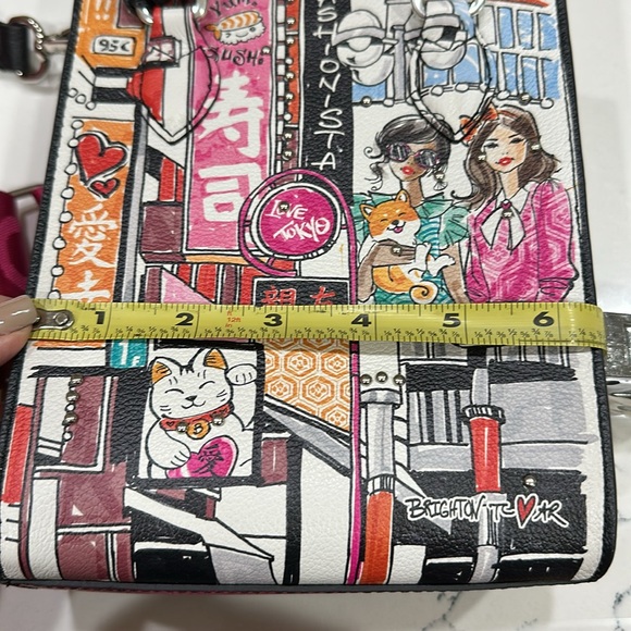 Brighton Fashion Street Mini Bag with Black and Pink Accents - Picture 6 of 6